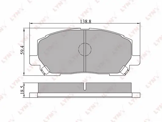 Brake Pad Set, disc brake (BD-7506)