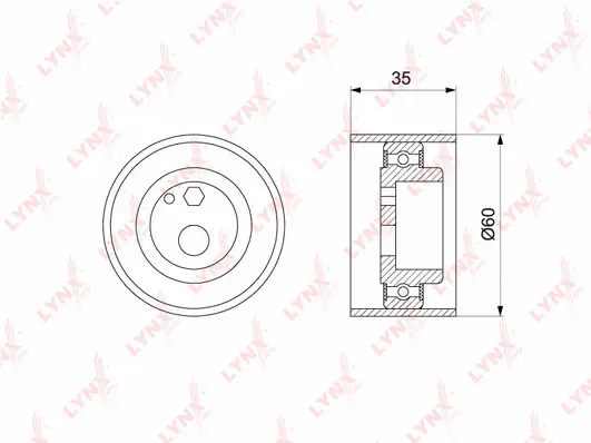 Tensioner Pulley, timing belt (PB-1126)