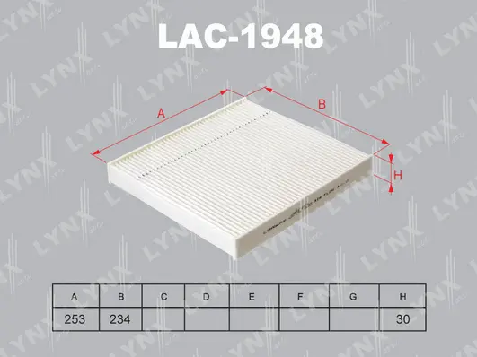 Filter, cabin air (LAC-1948)