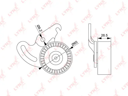 Tensioner Pulley, V-ribbed belt