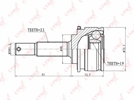 Joint Kit, drive shaft (CO-5761)
