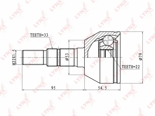 Joint Kit, drive shaft (CO-5904)