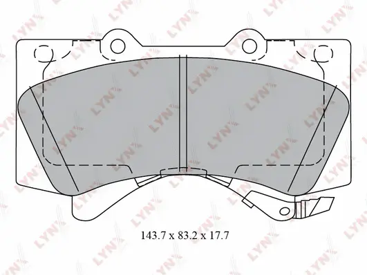 Brake Pad Set, disc brake (BD-7580)