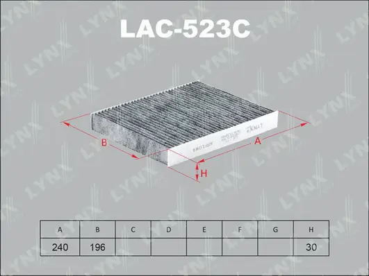 Filter, cabin air (LAC-523C)