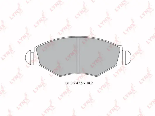 Brake Pad Set, disc brake (BD-6106)