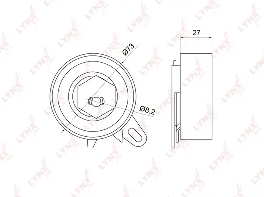 Tensioner Pulley, timing belt (PB-1069)