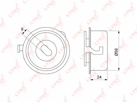 Tensioner Pulley, timing belt (PB-1274)