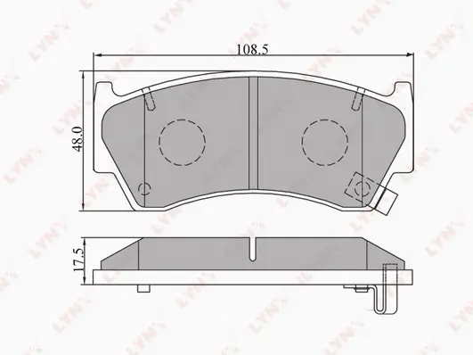 Brake Pad Set, disc brake (BD-5703)