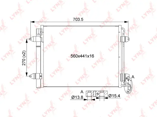 Condenser, air conditioning (RC-0526)