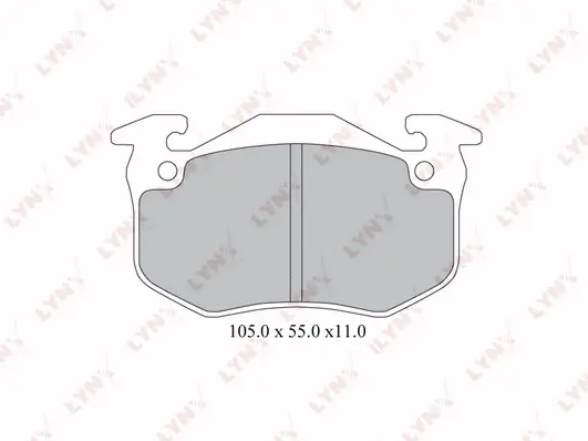 Brake Pad Set, disc brake (BD-2222)