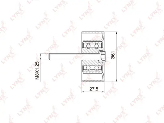 Deflection/Guide Pulley, timing belt (PB-3027)