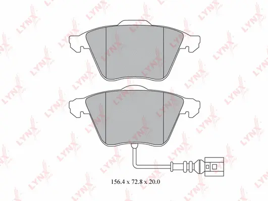 Brake Pad Set, disc brake (BD-8016)
