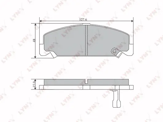Brake Pad Set, disc brake (BD-3415)