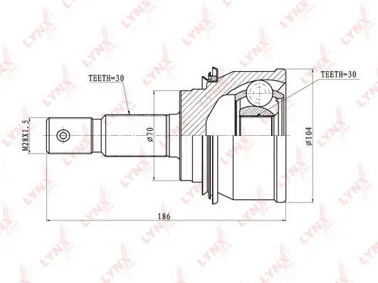 Joint Kit, drive shaft (CO-7544)