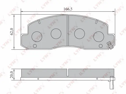 Brake Pad Set, disc brake (BD-7587)