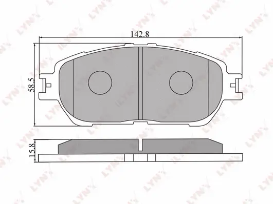 Brake Pad Set, disc brake (BD-7537)