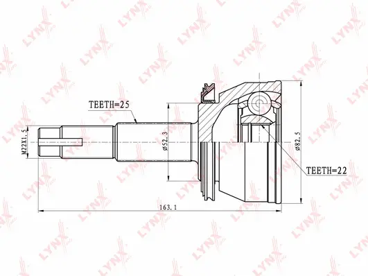 Joint Kit, drive shaft (CO-5708)