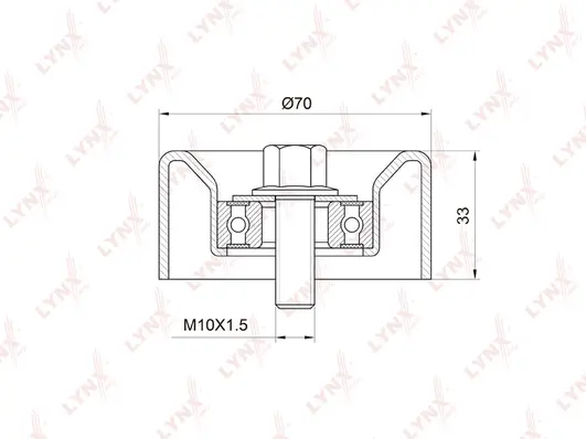 Tensioner Pulley, V-ribbed belt (PB-5032)