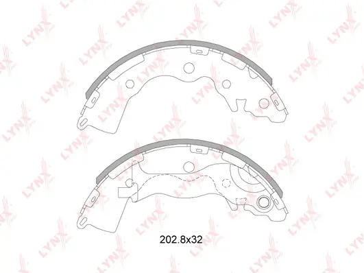 Brake Shoe Set (BS-4402)
