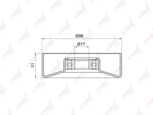 Tensioner Pulley, V-ribbed belt (PB-5030)