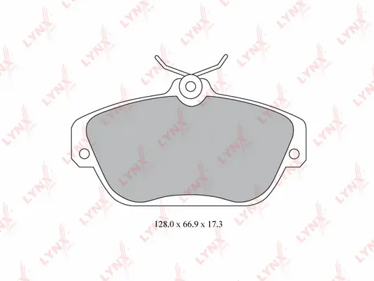 Brake Pad Set, disc brake (BD-7808)