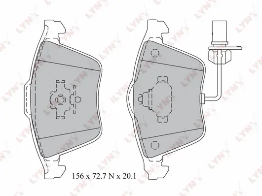 Brake Pad Set, disc brake (BD-1217)