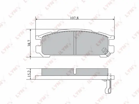 Brake Pad Set, disc brake (BD-7109)