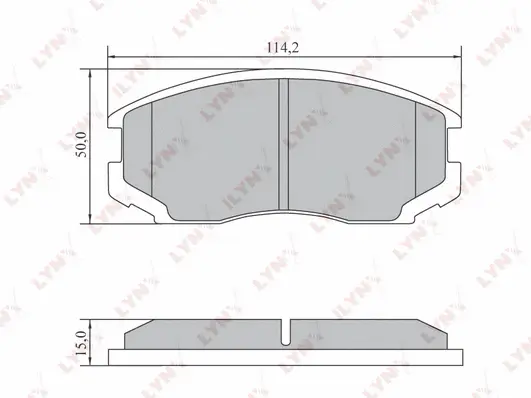 Brake Pad Set, disc brake (BD-7553)