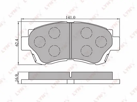 Brake Pad Set, disc brake (BD-7520)