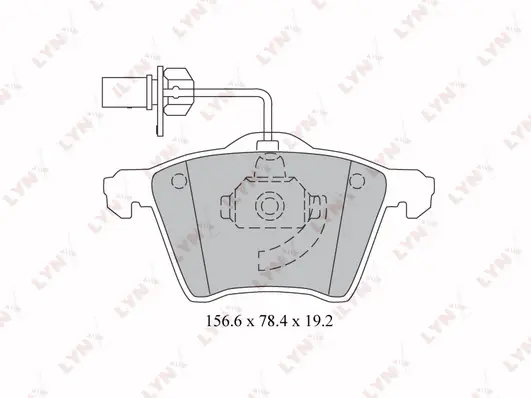 Brake Pad Set, disc brake (BD-3026)