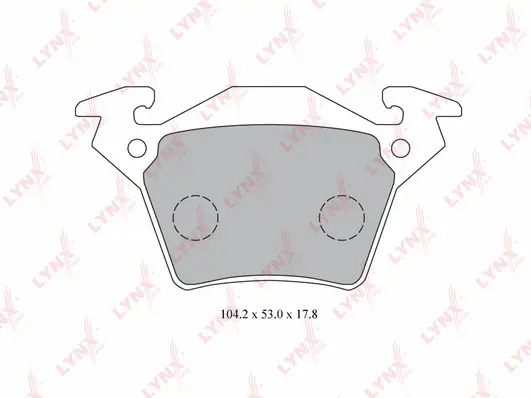 Brake Pad Set, disc brake (BD-5347)