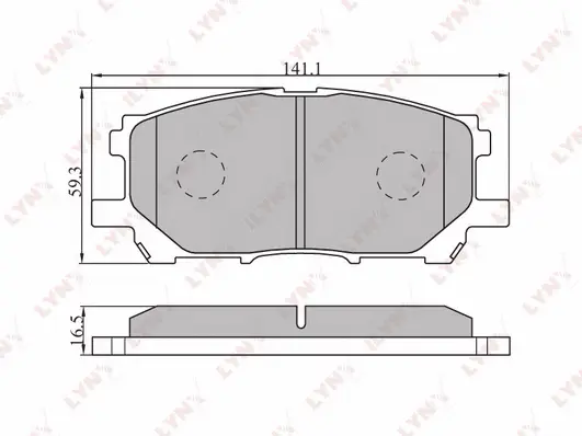 Brake Pad Set, disc brake (BD-7525)