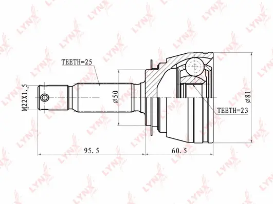 Joint Kit, drive shaft (CO-3605)