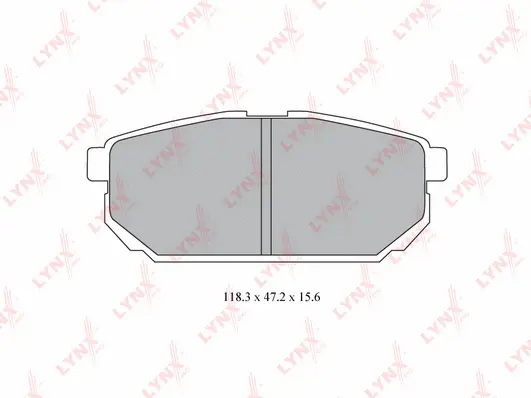 Brake Pad Set, disc brake (BD-4413)