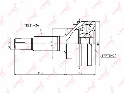 Joint Kit, drive shaft (CO-7507)