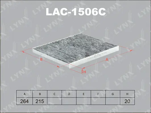 Filter, cabin air (LAC-1506C)