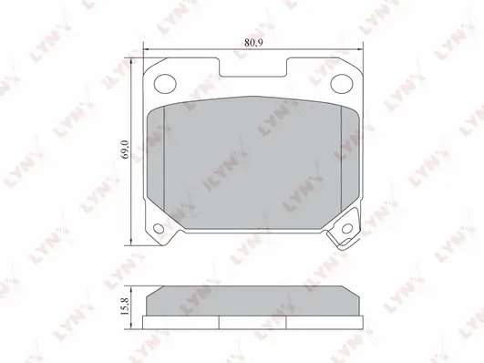 Brake Pad Set, disc brake (BD-7562)