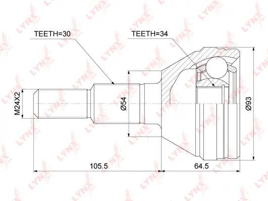 Joint Kit, drive shaft (CO-3779)