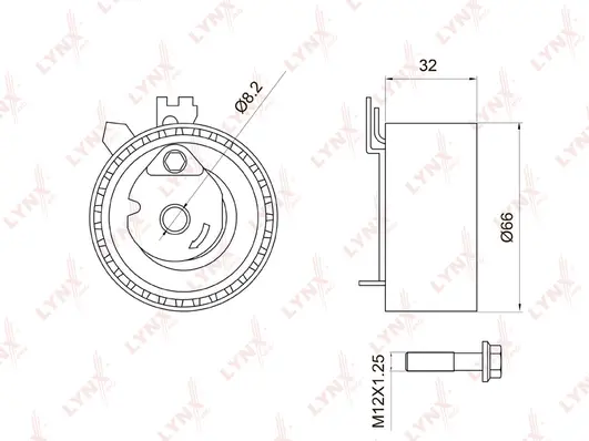 Tensioner Pulley, timing belt (PB-1053)