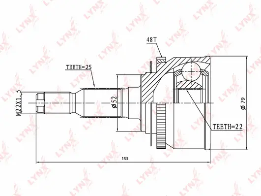 Joint Kit, drive shaft (CO-3648A)