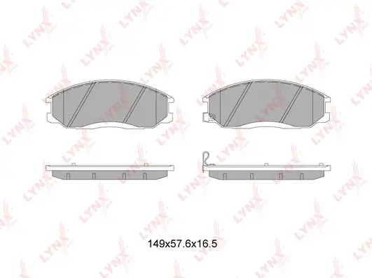 Brake Pad Set, disc brake (BD-7003)