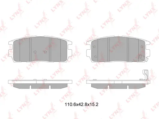 Brake Pad Set, disc brake (BD-1817)
