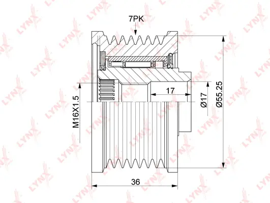 Alternator Freewheel Clutch (PA-1194)