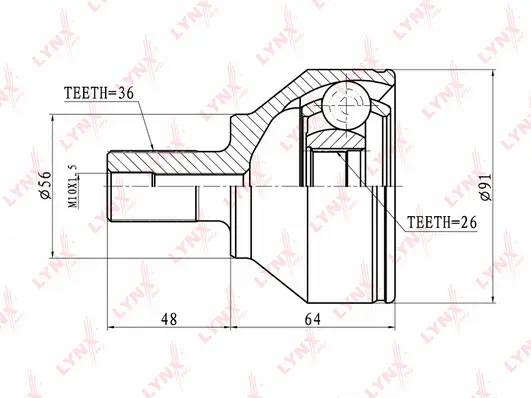 Joint Kit, drive shaft (CO-3057)