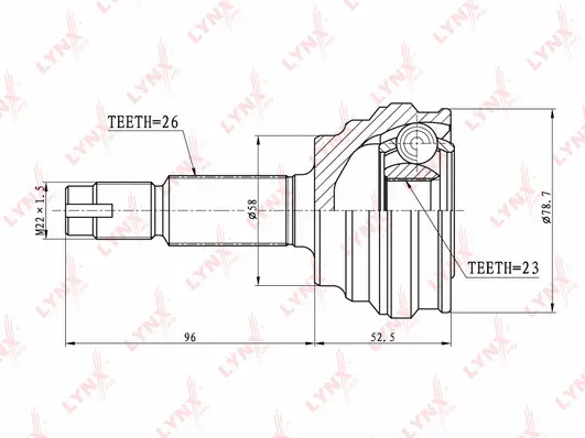 Joint Kit, drive shaft (CO-7515)