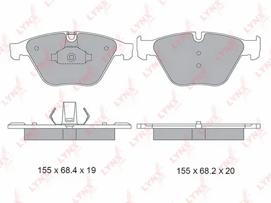 Brake Pad Set, disc brake (BD-1435)