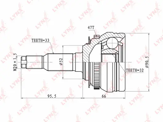Joint Kit, drive shaft (CO-1839A)