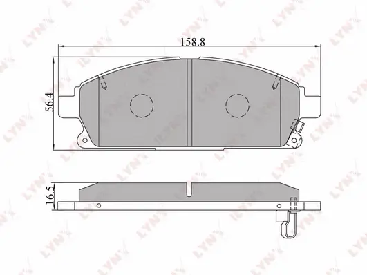 Brake Pad Set, disc brake (BD-5704)