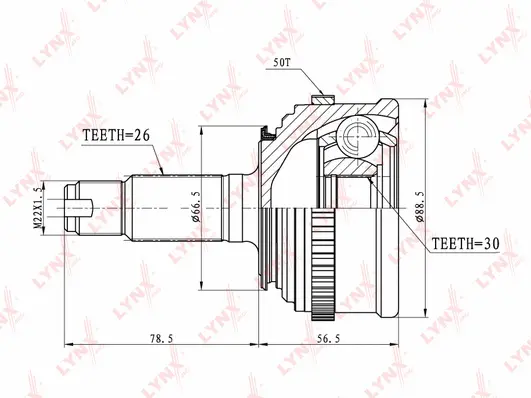 Joint Kit, drive shaft (CO-3465A)