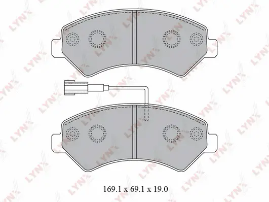 Brake Pad Set, disc brake (BD-2829)